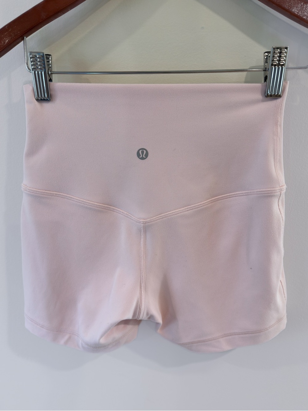 lululemon Align No Line High-Rise 4” Shorts Pink Pearl Size 4 - Picture 5 of 5